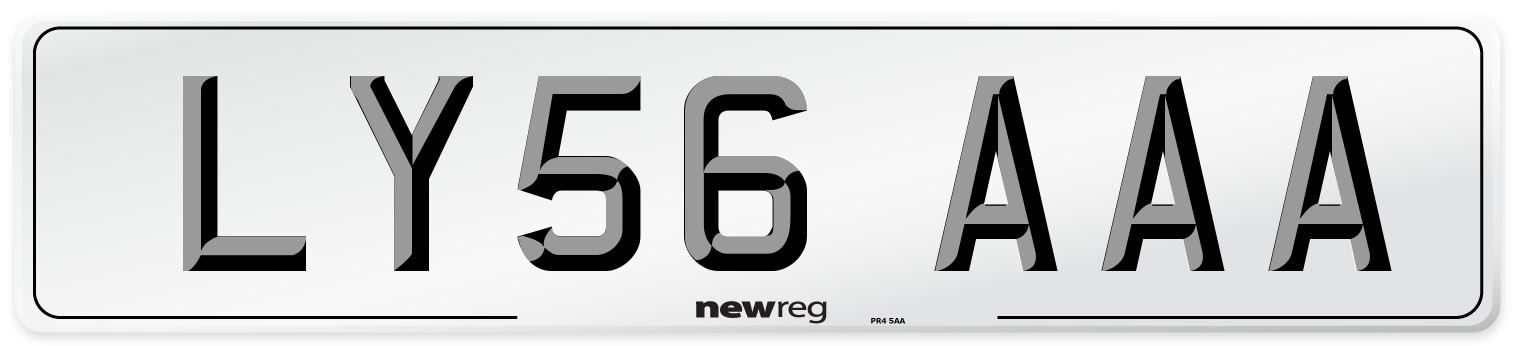 LY56 AAA Number Plate from New Reg